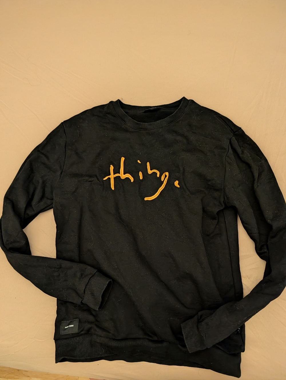 Title Crew - Black with Gold Thing Embroidery